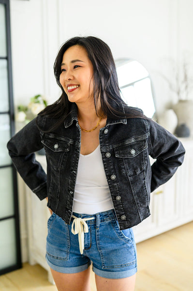 Judy Blue Cropped Denim Jacket