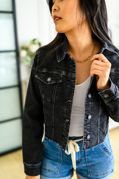 Judy Blue Cropped Denim Jacket