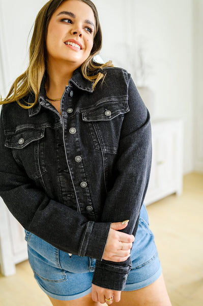 Judy Blue Cropped Denim Jacket