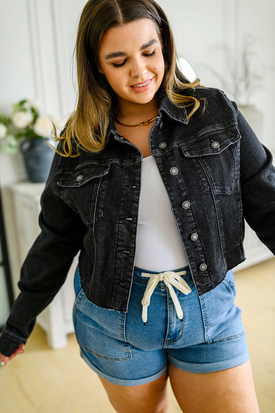 Judy Blue Cropped Denim Jacket