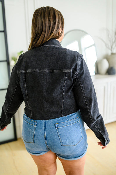 Judy Blue Cropped Denim Jacket