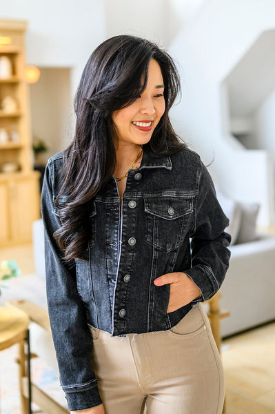 Judy Blue Cropped Denim Jacket