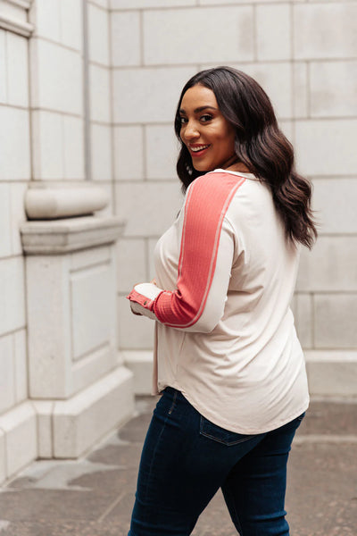 Coffee Date V Neck Top