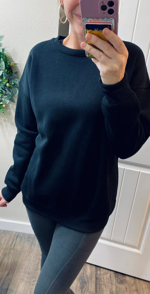 Black Crewneck Pullover