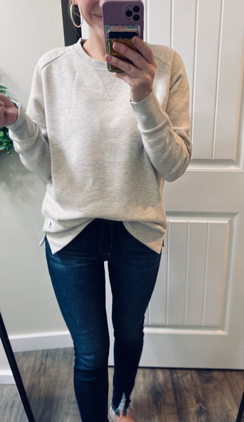 Preorder Heathered Oatmeal Crewneck Wanakome