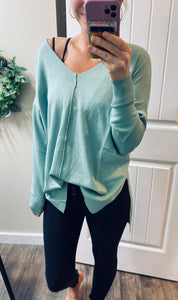 Hi-Low Seam Sweaters