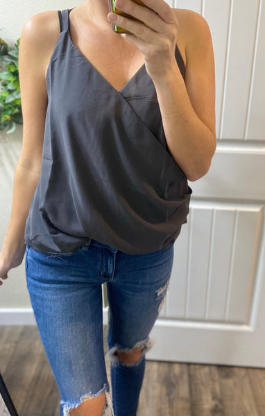 Side Ruched Button Cami