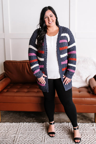Midnight Stripes Cardigan