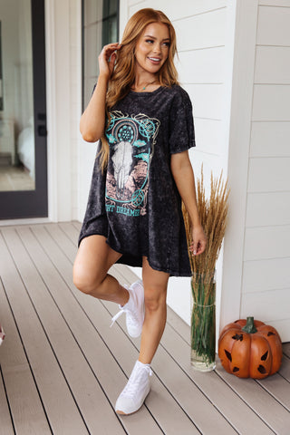 Desert Dreamer Acid Was Graphic T-shirt Dress
