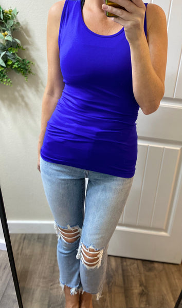 Crew Neck Sleeveless Smoothing Cami