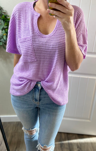 Keyhole Short Sleeve Top