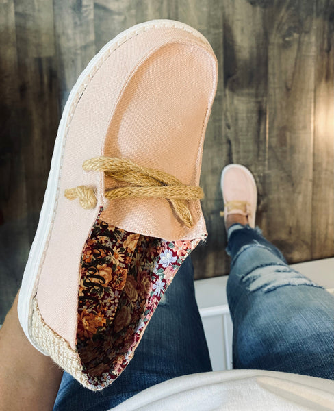 Blush Beach Slip On Shoes
