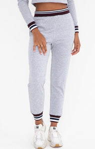 Heather Grey Varsity Joggers