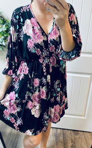 Black Floral Dress