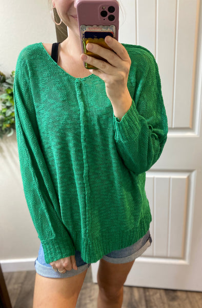 Slouchy Exposed Seam Sweater