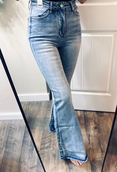 Judy Blue Tummy Control Release Hem Flares
