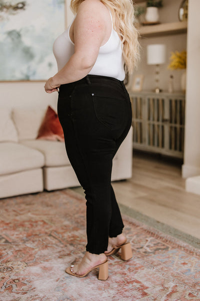 Black Judy Blue Tummy Control Skinny Jeans