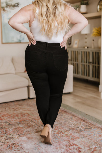 Black Judy Blue Tummy Control Skinny Jeans