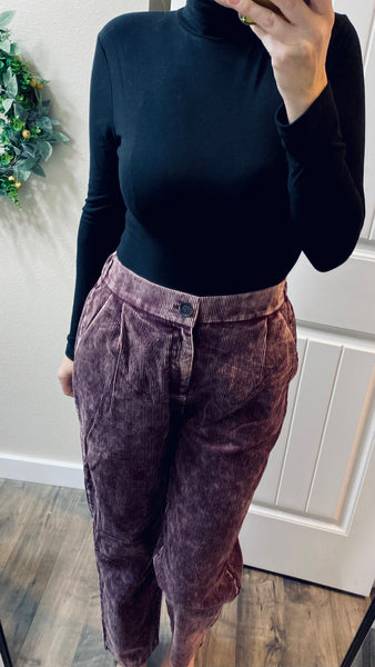 Mineral Wash Corduroy Pants
