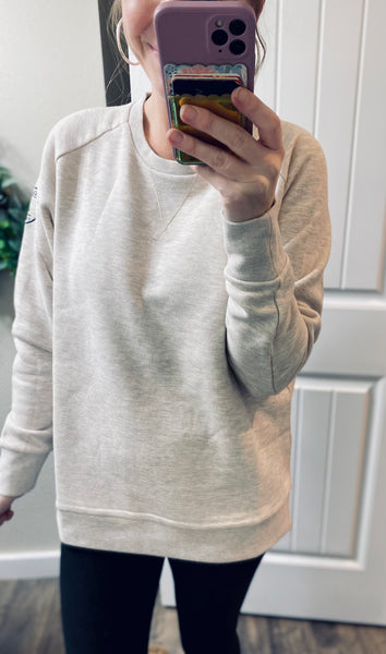 Preorder Heathered Oatmeal Crewneck Wanakome