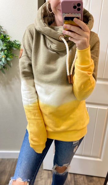 Sale! Serene Yellow Colorblock Wanakome Hoodie