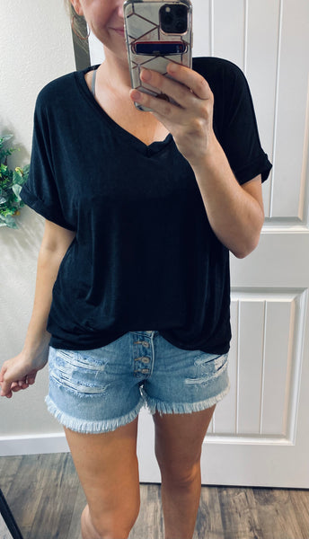 Shimmery Vneck Blouse