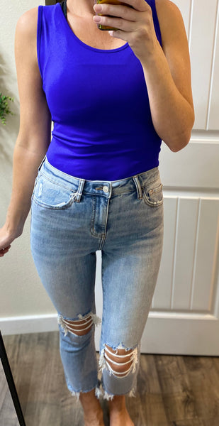 Distressed Knee Distressed Denim