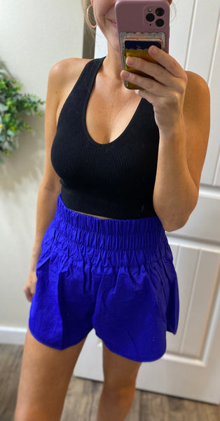 Windbreaker Smocked Shorts