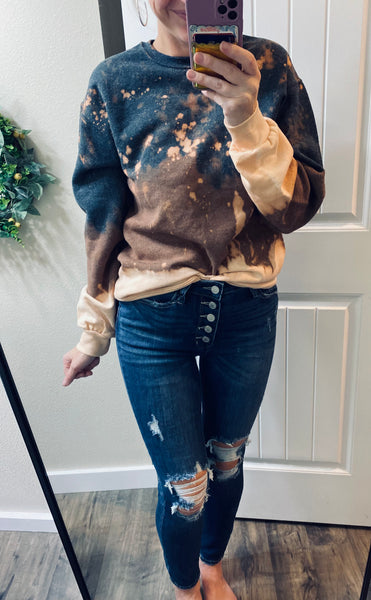 Judy Blue Darkwash Distressed Buttonfly Denim