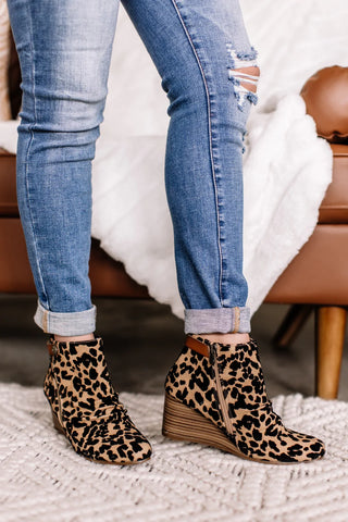 Leopard Blowfish Bootie