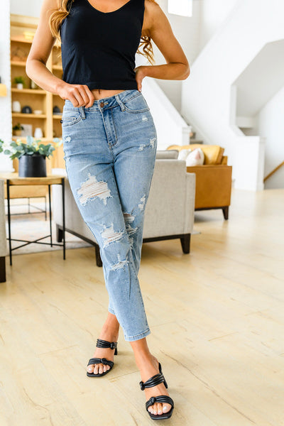 Judy Blue  Destroyed Boyfriend Jeans