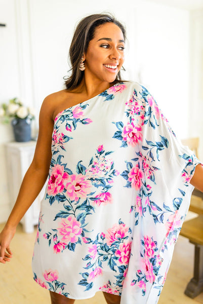 Floral One Shoulder Dress