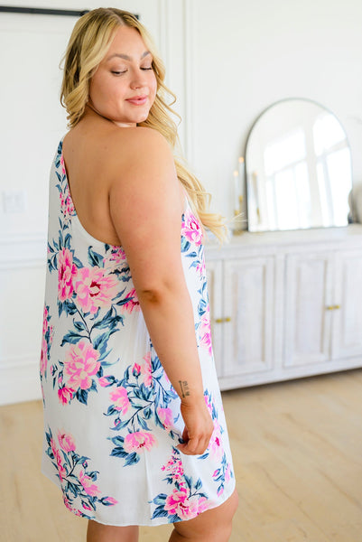 Floral One Shoulder Dress