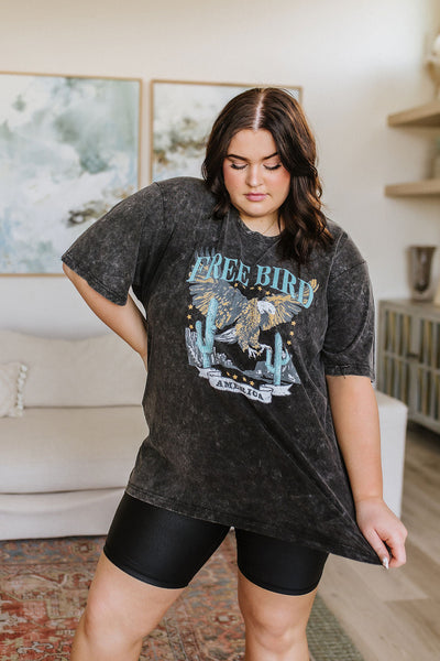 Free Bird Mineral Wash Tee