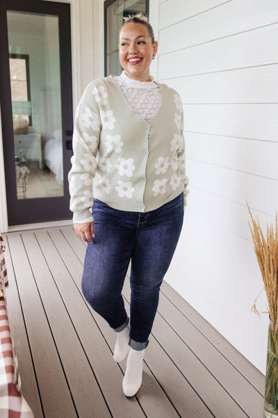 Ivory Lace Mock Neck Top