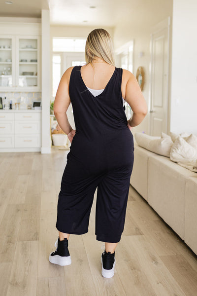 Black Slouchy Get Up And Go Jumpsuit