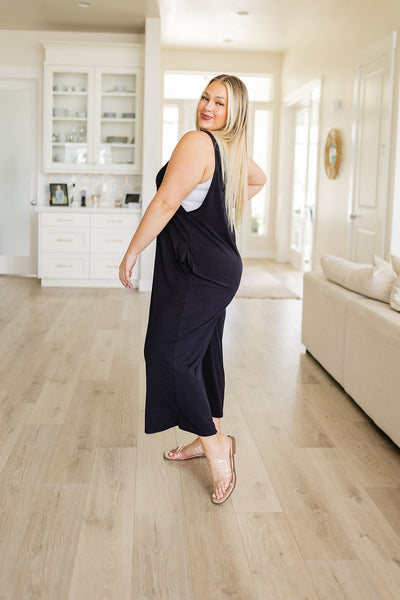 Black Slouchy Get Up And Go Jumpsuit