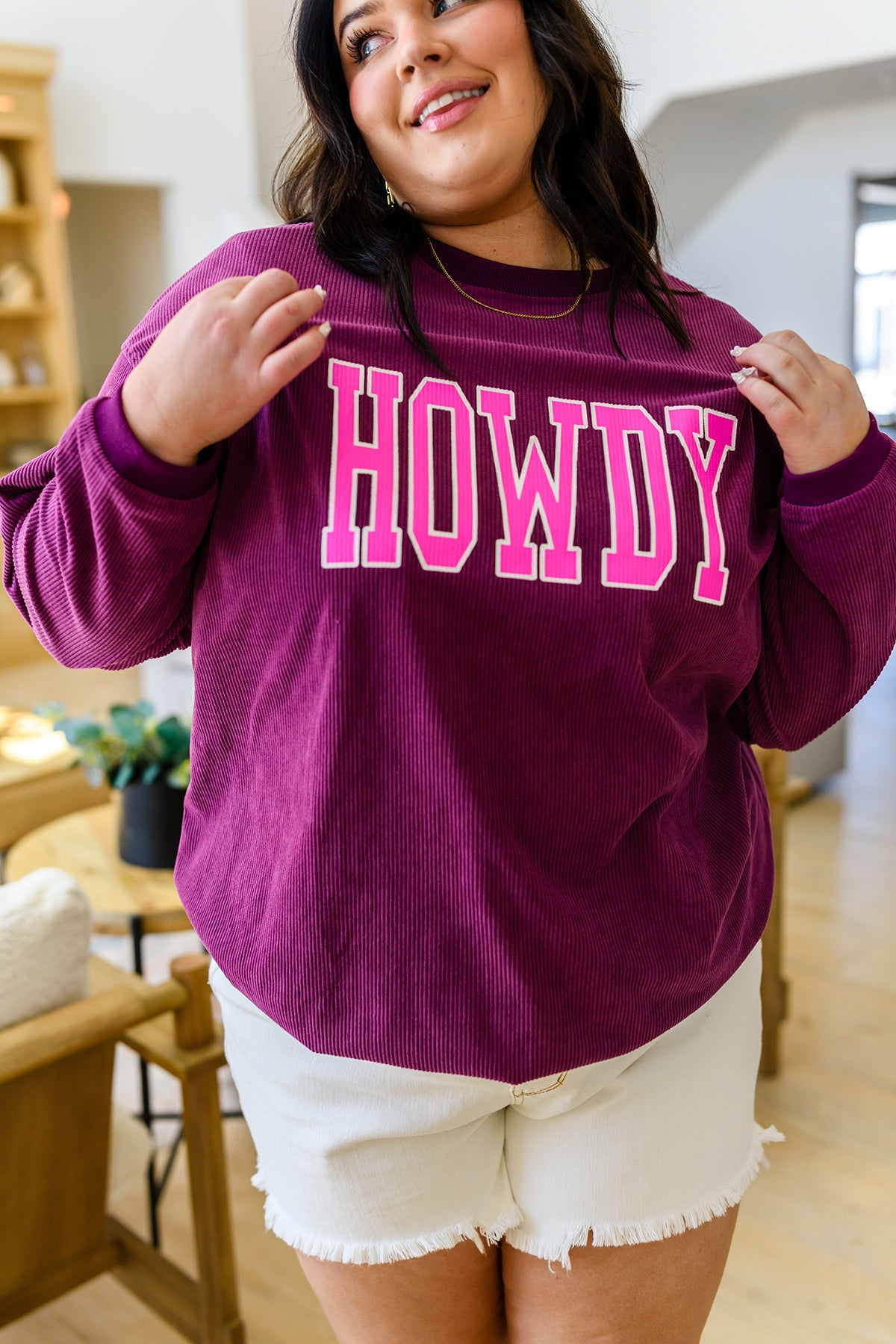 Howdy Corded Sweater