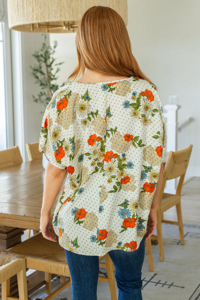 Sale! Floral V-Neck Blouse