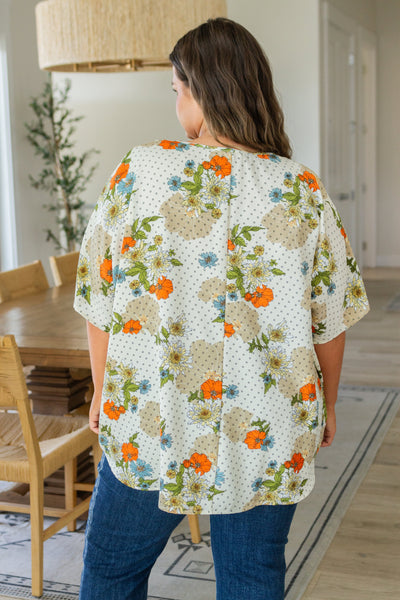 Sale! Floral V-Neck Blouse