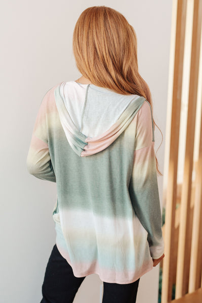 Jersey Knit Ombre Hoodie
