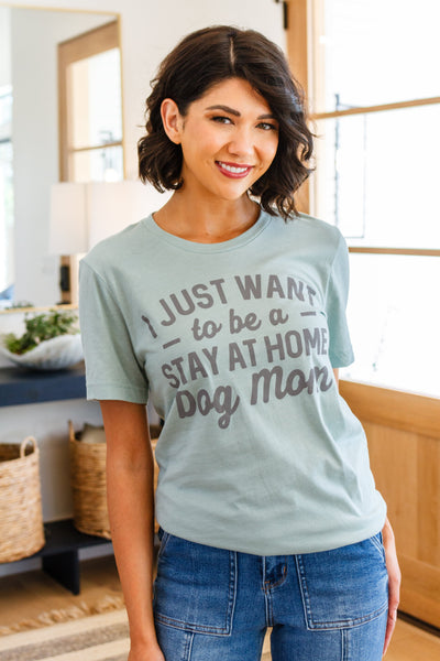 Sale! Stay At Home Dog Mom Graphic Tee