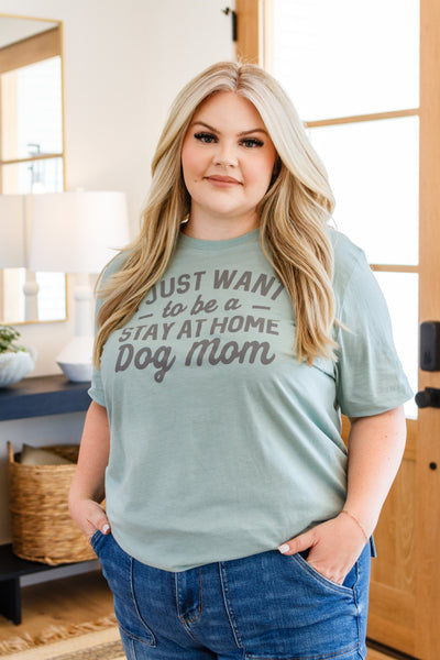 Sale! Stay At Home Dog Mom Graphic Tee