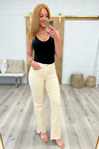 Judy Blue Khaki Straight Jeans