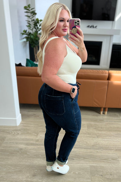 Judy Blue Darkwash Pull On Denim Joggers