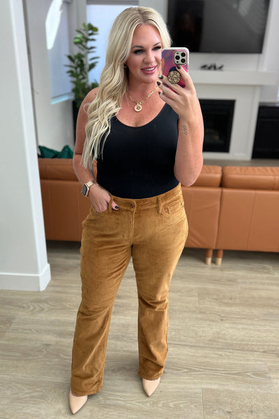 Judy Blue Camel Bootcut Corduroy Pants