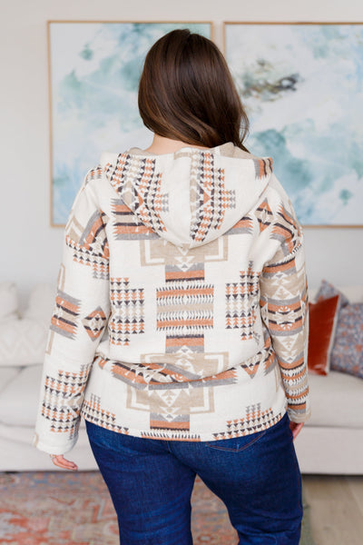 Western Aztec 1/2 Zip Hoodie