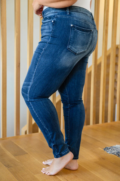 Judy Blue Loraine Pin Tack Skinny Jeans