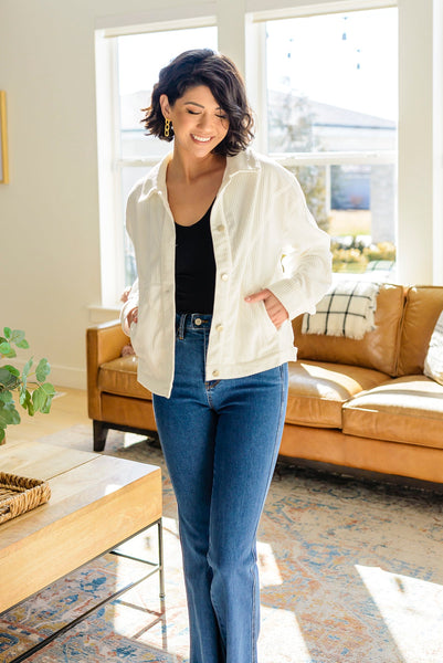 White Rhinestone Fringe Jacket