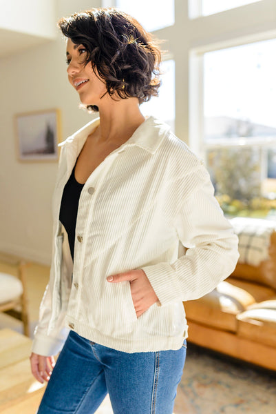 White Rhinestone Fringe Jacket